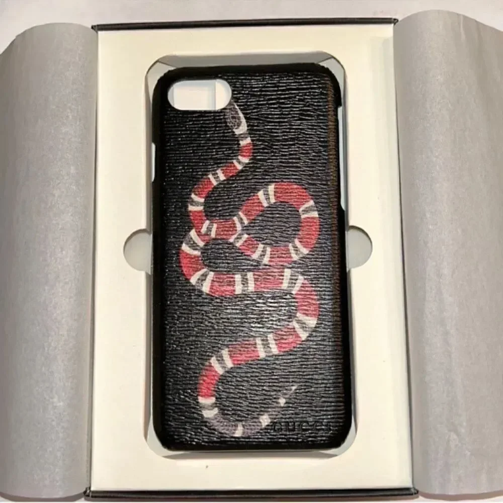 Authentic Gucci Snake iPhone 7/8 Red & Black Phone Case